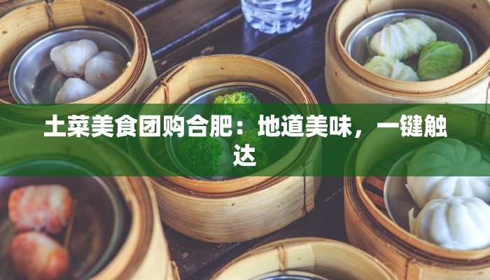 土菜美食团购合肥：地道美味，一键触达